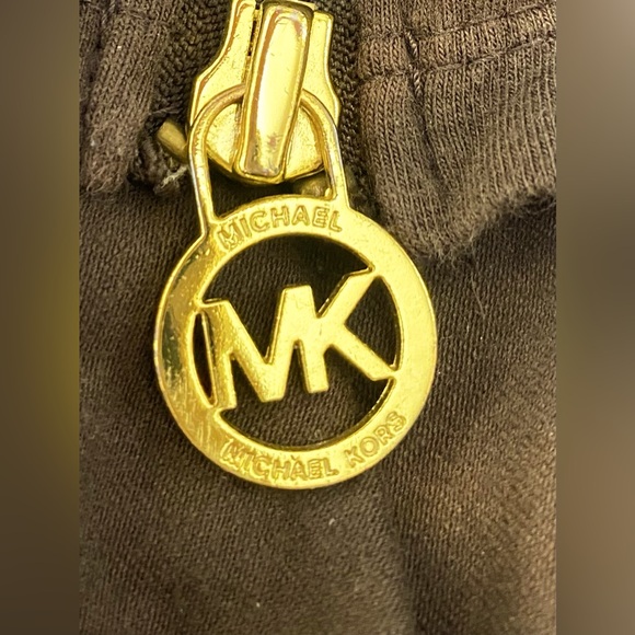 Michael Kors Rushed Knit Blouse 3/4 Sleeve Brown. Size XL - Picture 6 of 6